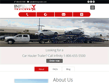 Tablet Screenshot of infinitytrailers.com